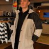 IMG_8860 Campera Quiksilver Bicolor Beige & Negro